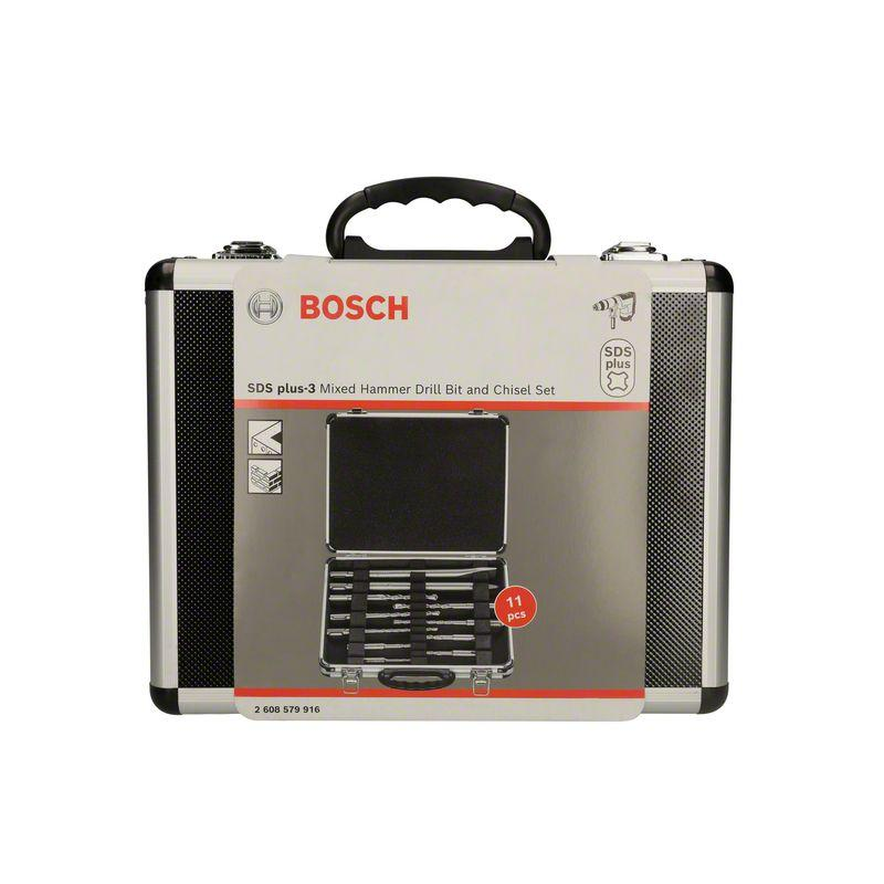 Bosch  11-piece hammer drill bit and chisel set SDS plus-3, 5 -12 mm 2608579916 - Image 2