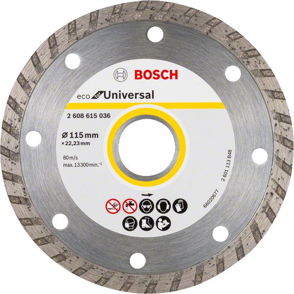 Bosch Diamond Disc Universal Turbo 115 x 22.33 mm 2608615036 - Power Tool Services