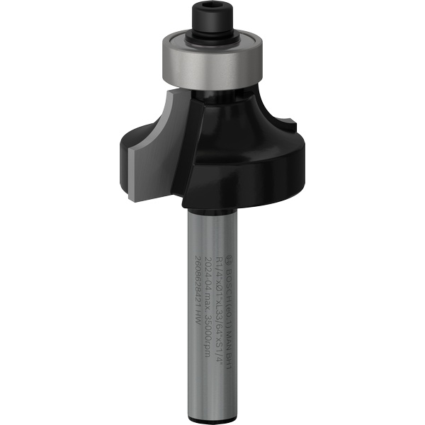 Bosch PRO Router Bit Rounding Over, R 1/4″, Shank 1/4″ 2608628421 2 - Power Tool Services