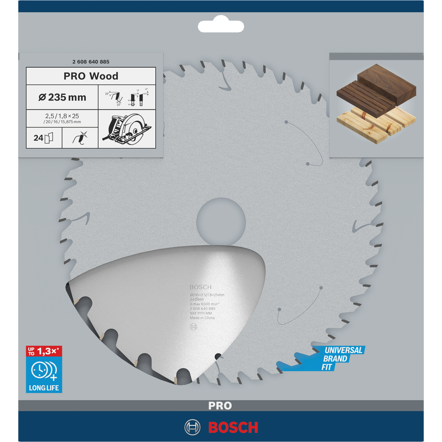 Bosch PRO Wood Circular Saw Blade, 235 x 2.5 x 25 mm 2608640885 1 - Power Tool Services