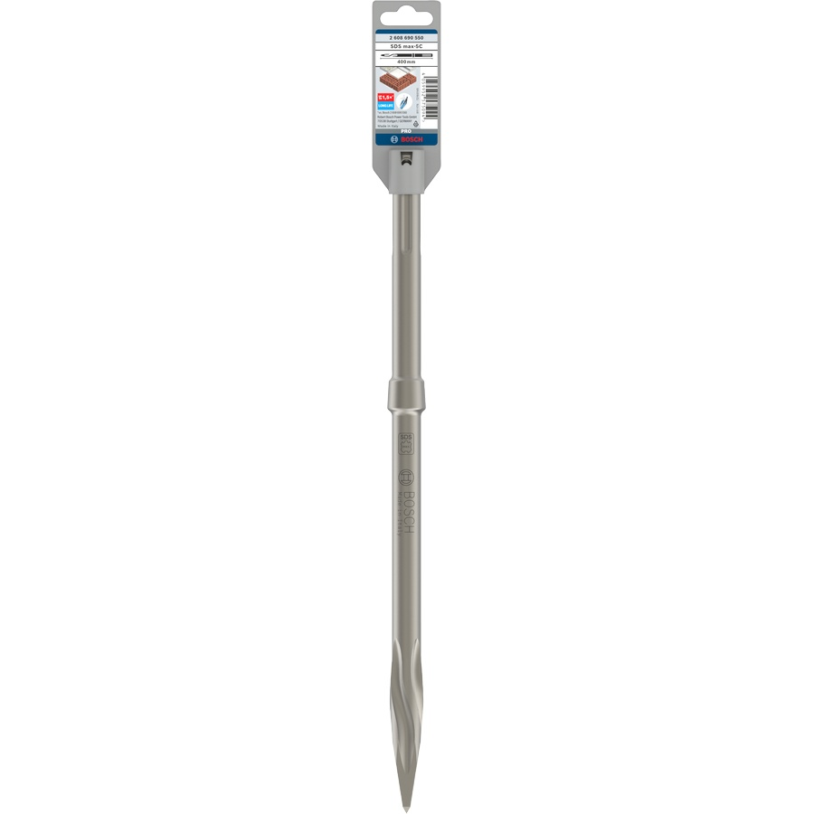 Bosch PRO SDS max-5C Pointed Chisel, 400 mm 2608690550 1 - Power Tool Services