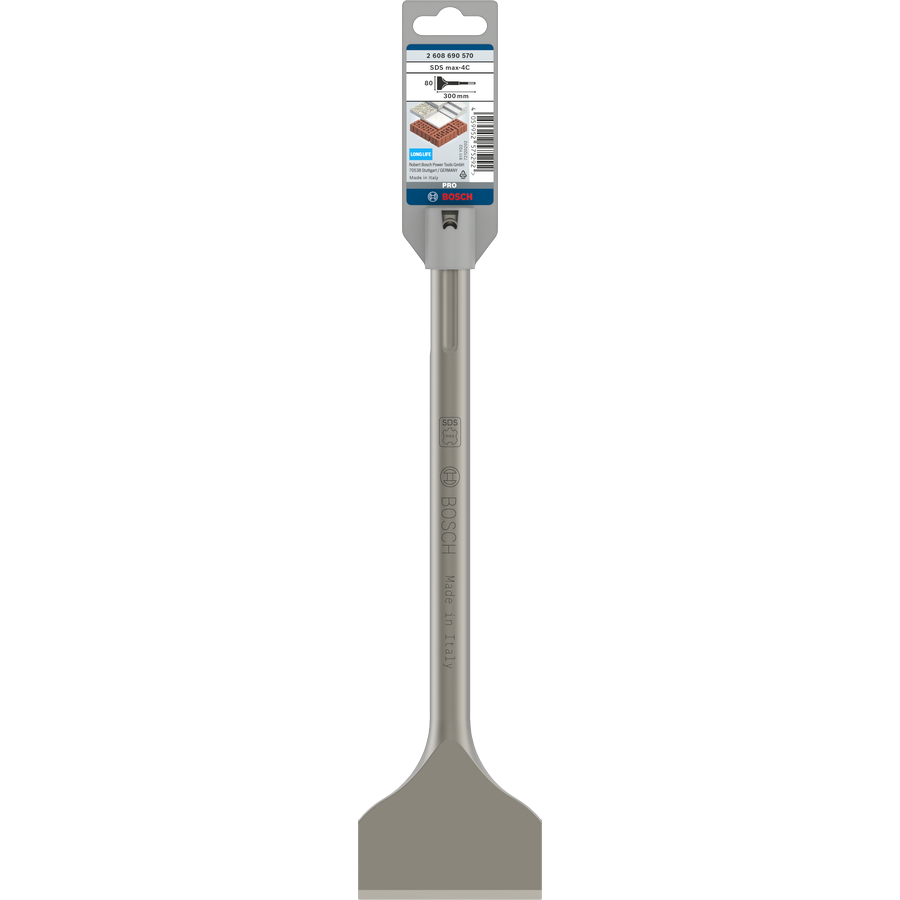 Bosch PRO SDS max-4C Spade Chisel, 80 x 300 mm 2608690570 1 - Power Tool Services