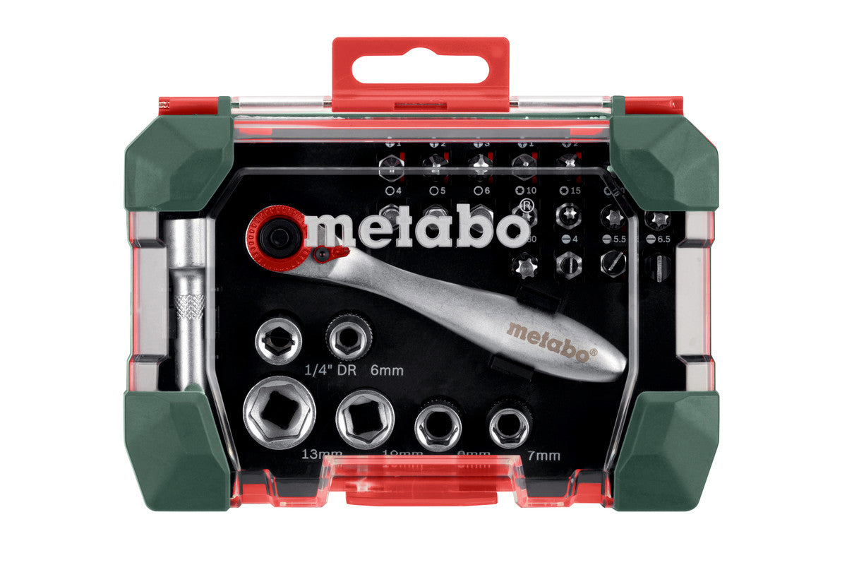 Buy Metabo | Bit And Ratchet Box Sp, 26 Pieces (626701000) from Power Tool Services - Image 2 | Best Price