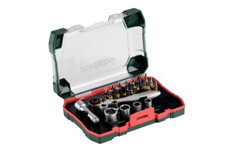 Buy Metabo | Bit And Ratchet Box Sp, 26 Pieces (626701000) from Power Tool Services - Image 1 | Best Price