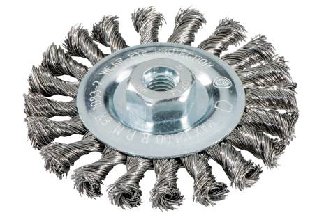 Buy Metabo | Wheel Brush 115X0.5X10 Mm/ M 14 Steel-Wire, Twisted (626770000) from Power Tool Services - Image 1 | Best Price