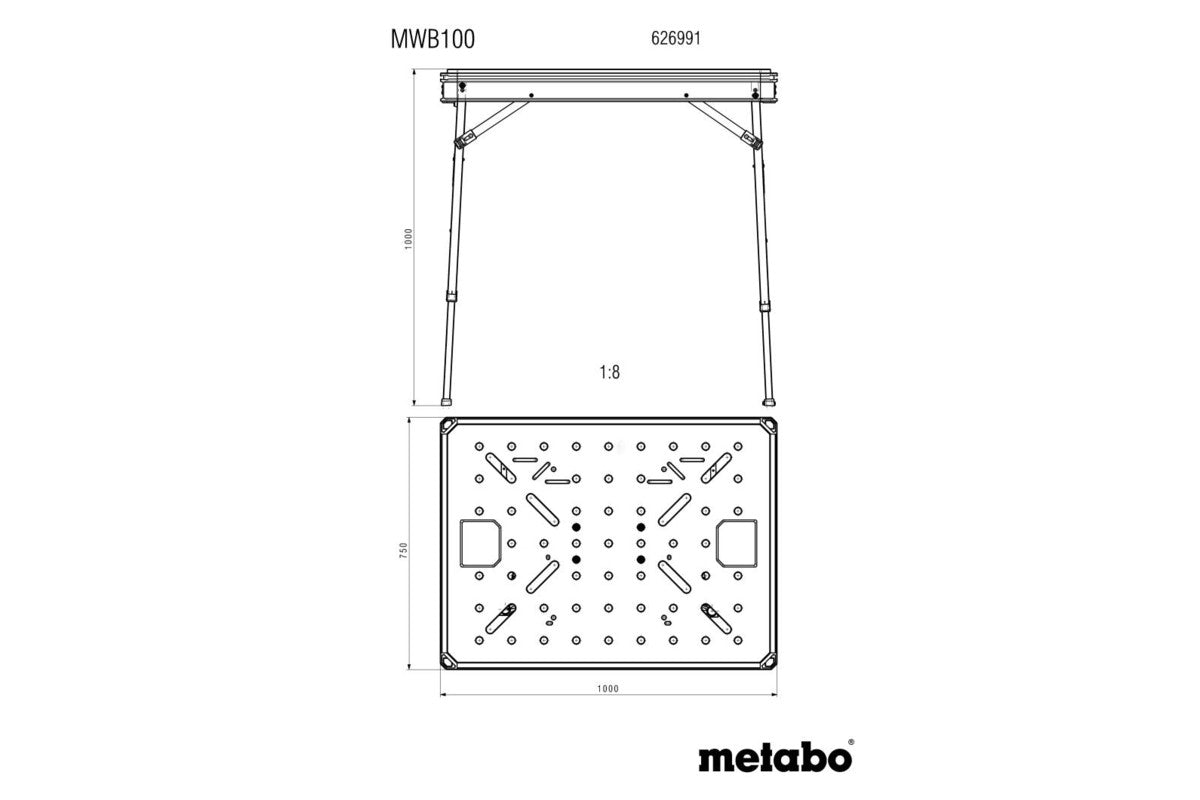 Metabo Multifunction Table MWB 100 8 - Power Tool Services