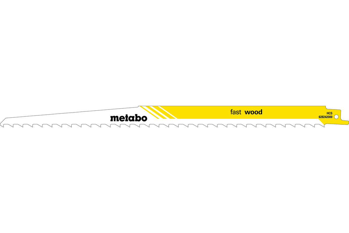 Buy Metabo | 5 Sabre Saw Blades "Fast Wood" 300 X 1.25 Mm (628242000) from Power Tool Services - Image 2 | Best Price