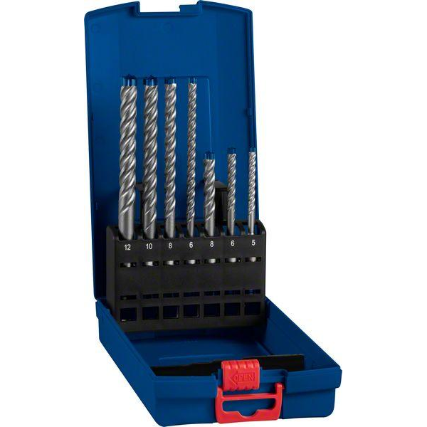 EXPERT SDS plus-7X Hammer Drill Bit Set 5/6/6/8/8/10/12 mm 7-pc 1 - Power Tool Services