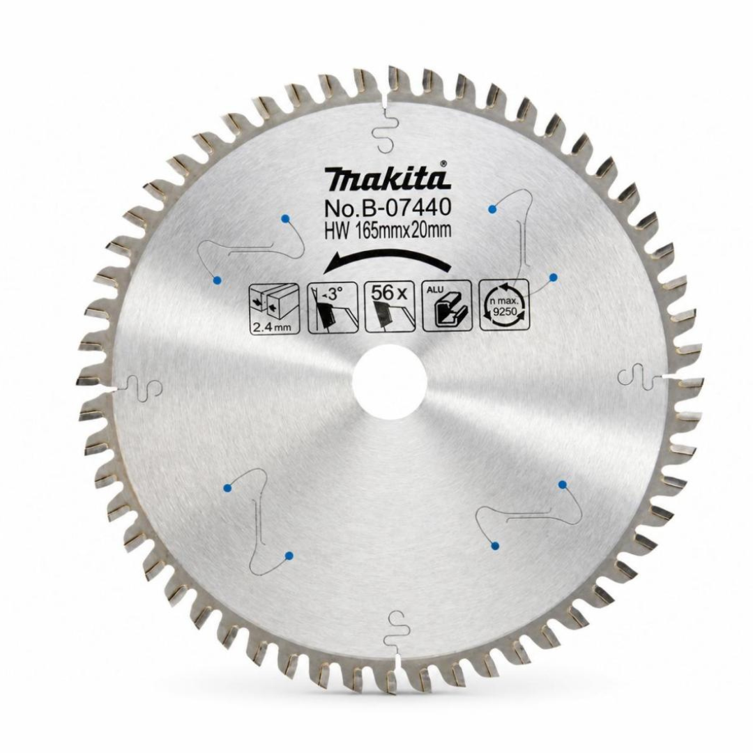 Makita TCT Circular Saw Blade 165mm X 2.4 X B20MM X 56T B-07440