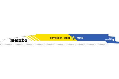 Buy Metabo | 5 Sabre Saw Blades "Demolition Wood + Metal" 225 X 1.6 Mm (631926000) from Power Tool Services - Image 1 | Best Price