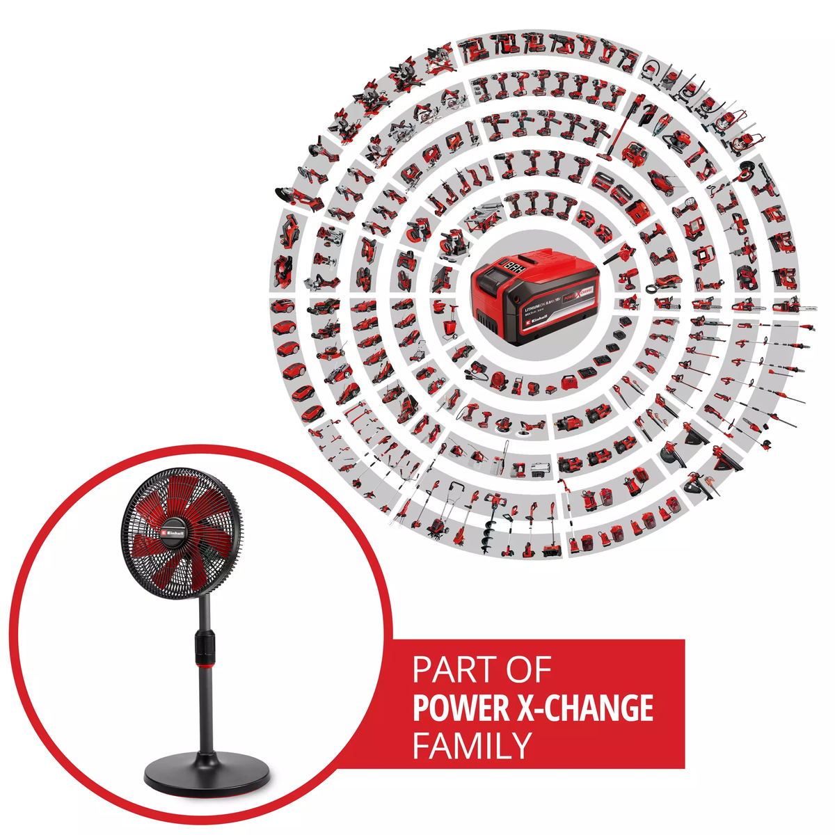 Einhell Cordless Fan GE-CF 18/320 P Li-Solo