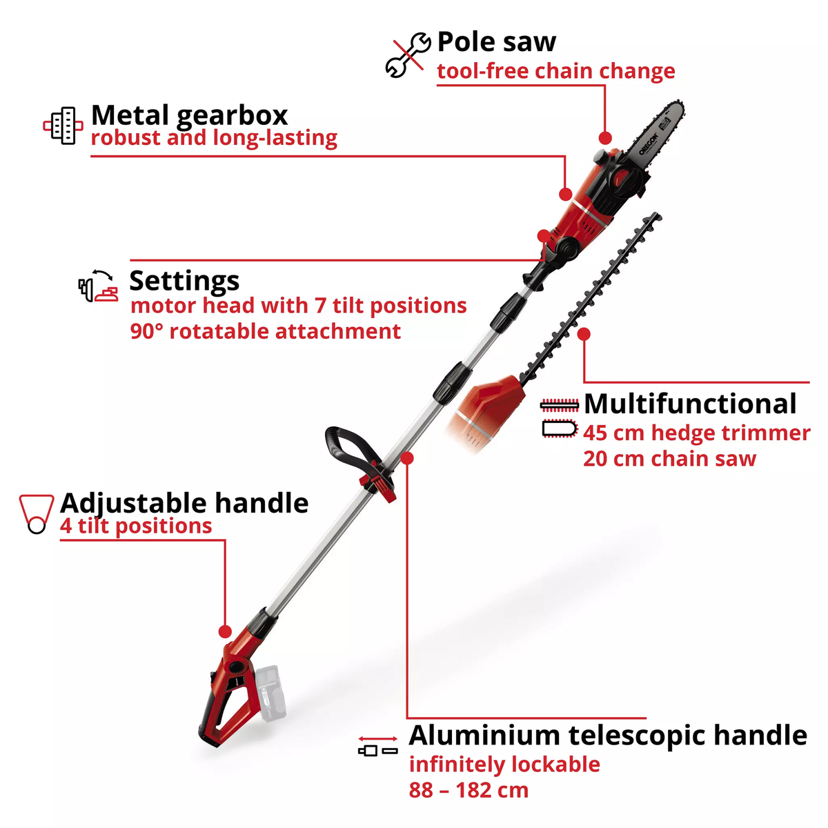 Einhell Cordless Multifunctional Tool GE-HC 18 Li T-Solo