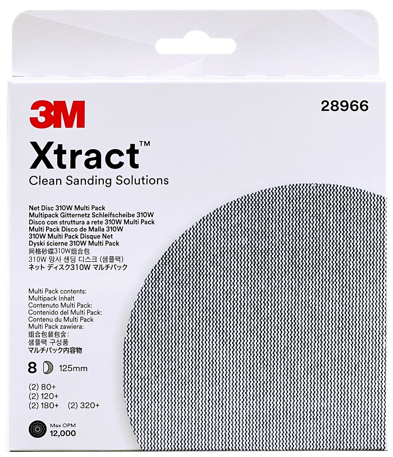 3M Xtract Net Disc 310W 125mm pack of 10 Power Tool Services
