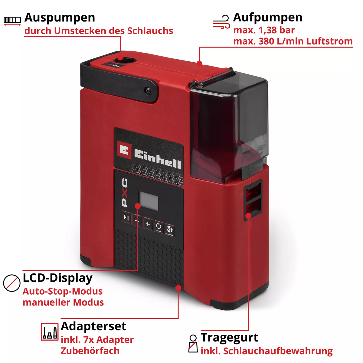 Einhell Cordless SUP Pump SUPPERO 18/380
