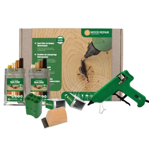 The Wood Repair Thermelt Knot Filler PLUS+ Kit