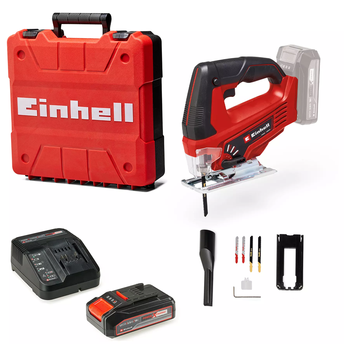 Einhell Cordless Jig Saw TC-JS 18 Li (1x2,5 Ah)