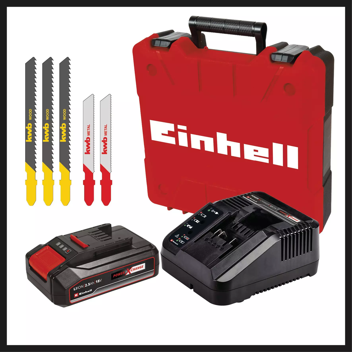 Einhell Cordless Jig Saw TC-JS 18 Li (1x2,5 Ah)