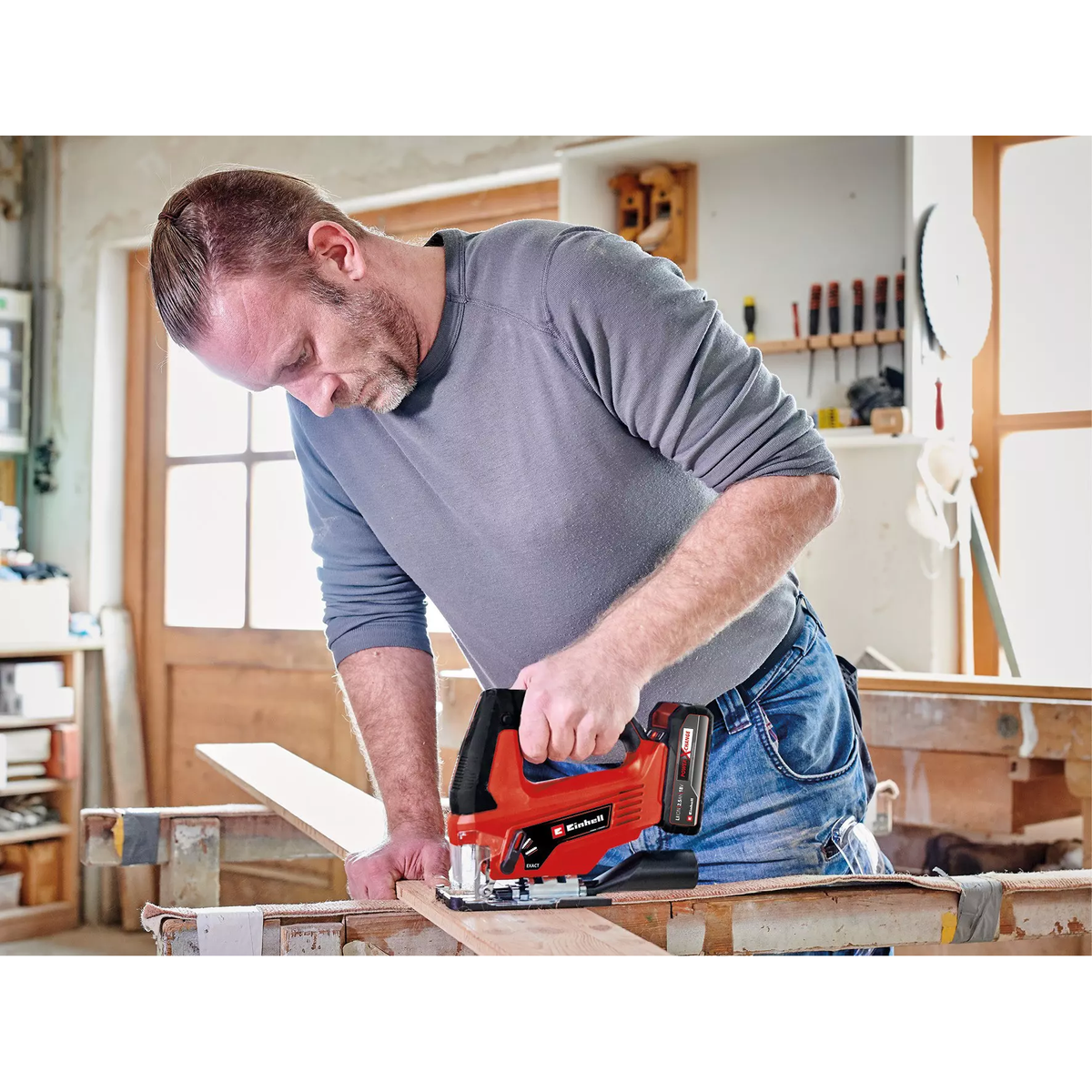 Einhell Cordless Jig Saw TC-JS 18/70 Li (1x2,5Ah)