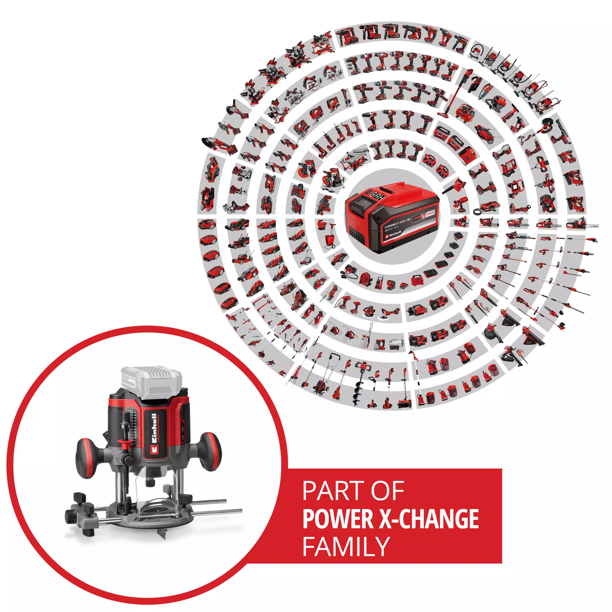 Einhell Professional Cordless Router TP-RO 18/55 Li BL - Solo