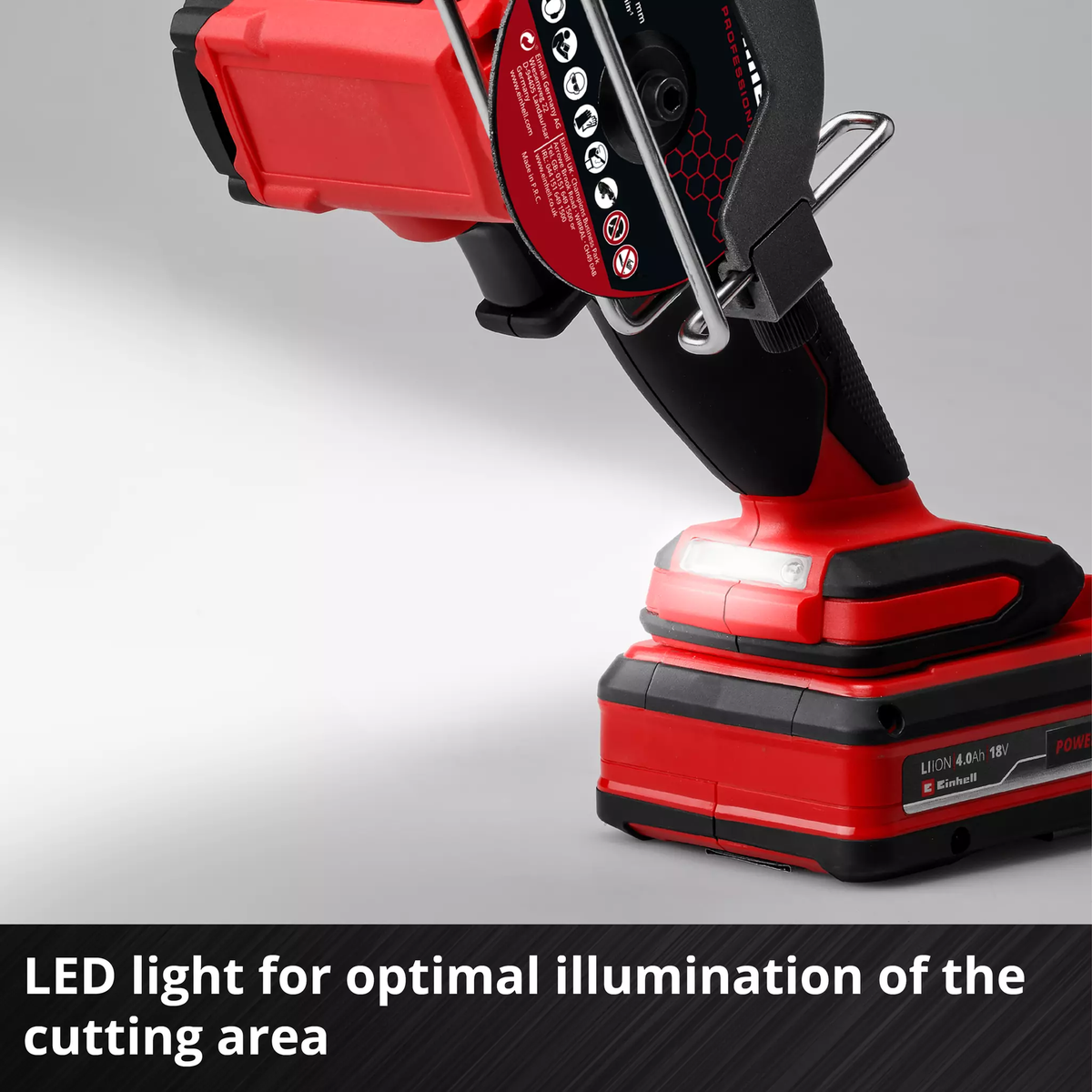 Einhell Cordless Cut-Off Grinder TP-CO 18/76-C Li BL - Solo