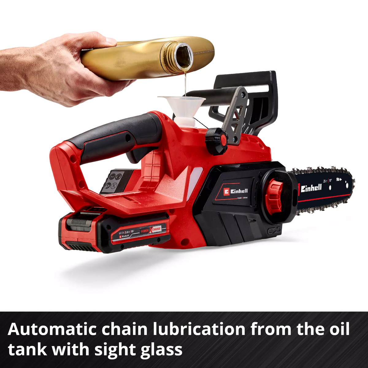 Einhell Cordless Chain Saw GE-LC 18/25-1 Li Kit (1x3,0Ah)