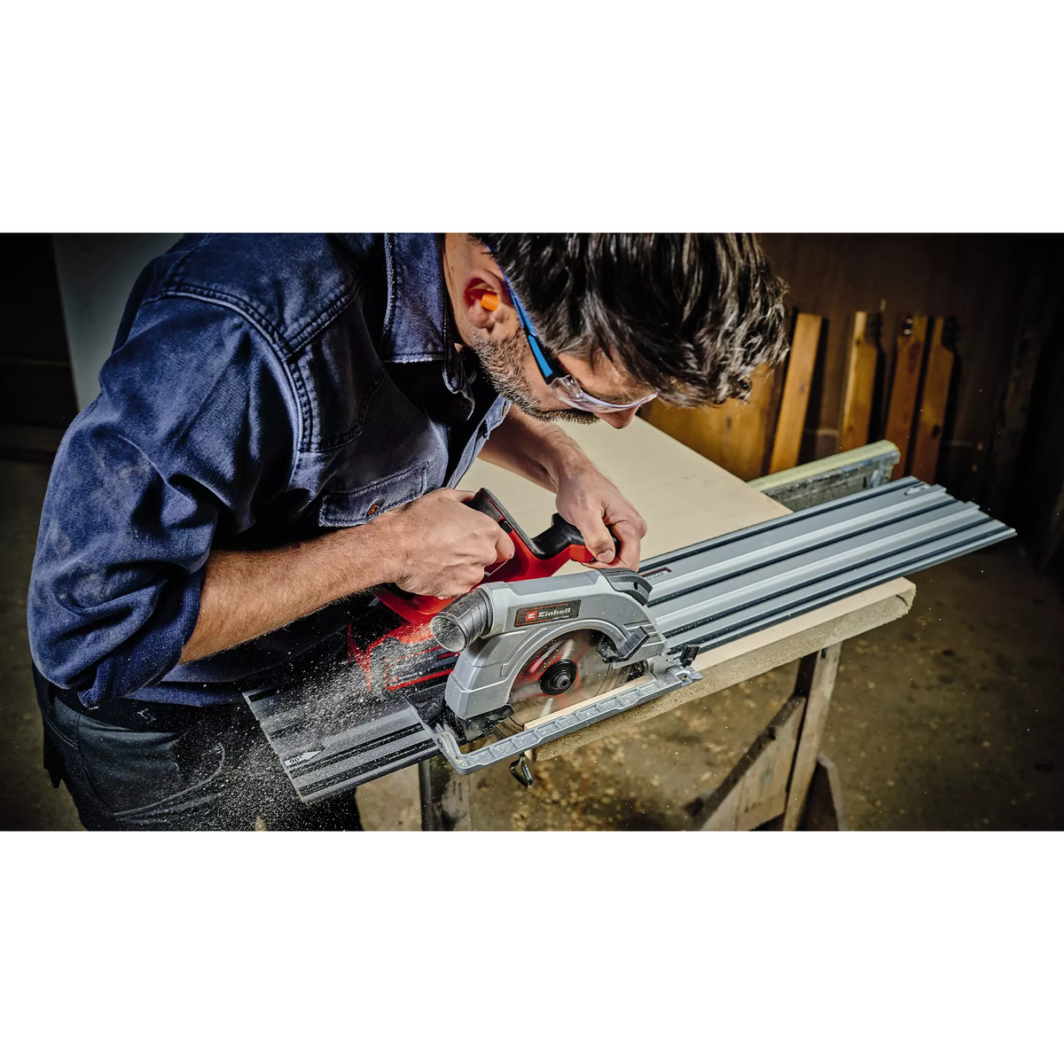 Einhell Circular Saw Accessory Guide Rail, 2x 1000 mm - view 5