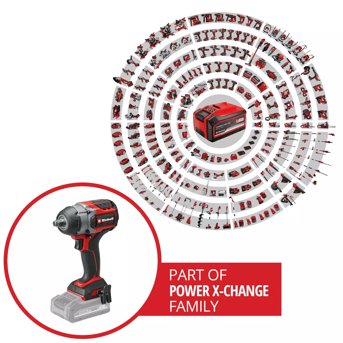 Einhell Cordless Impact Wrench TP-CW 18/750-C Li BL - Solo