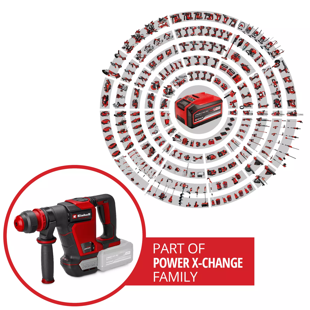 Einhell Cordless Demolition Hammer TP-DH 18/4 Li BL - Solo