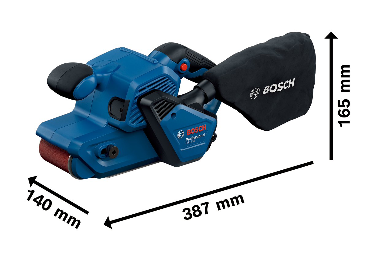 Bosch Professional Belt Sander GBS 750 06012C10K0 3 - Power Tool Services