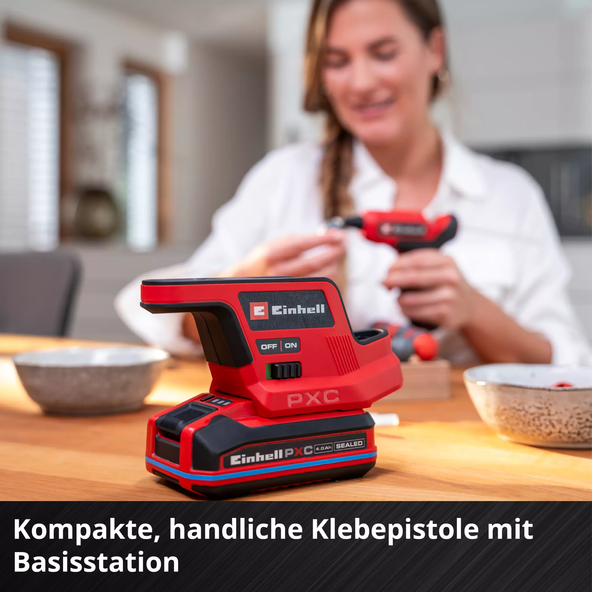 Einhell Cordless Hot Glue Gun TE-CG 18/7 Li - Solo