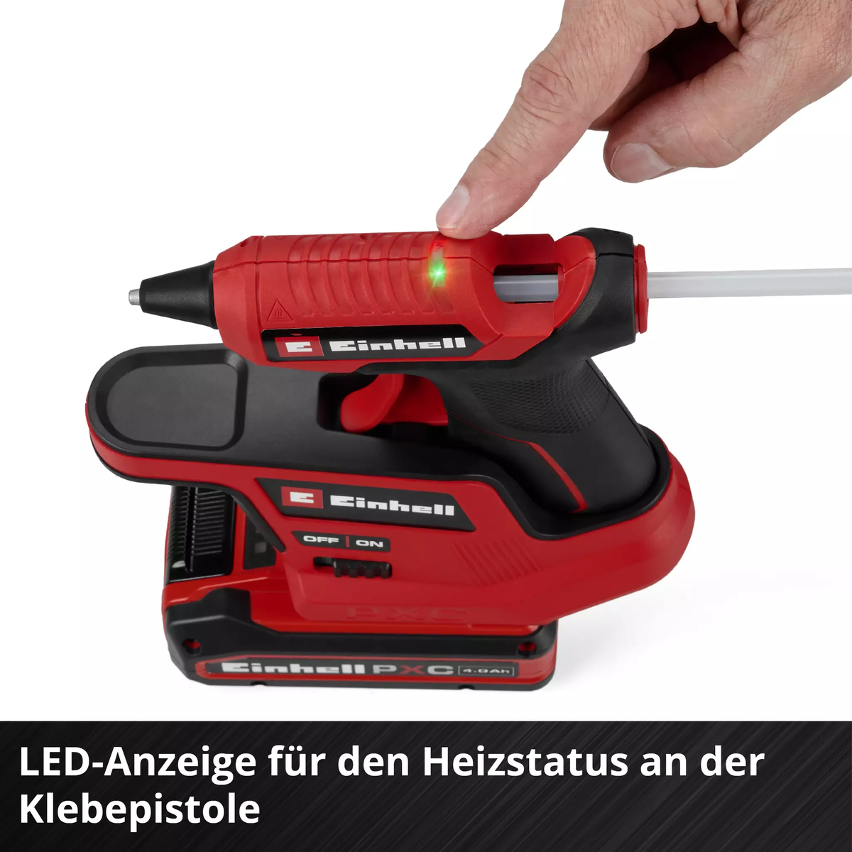 Einhell Cordless Hot Glue Gun TE-CG 18/7 Li - Solo
