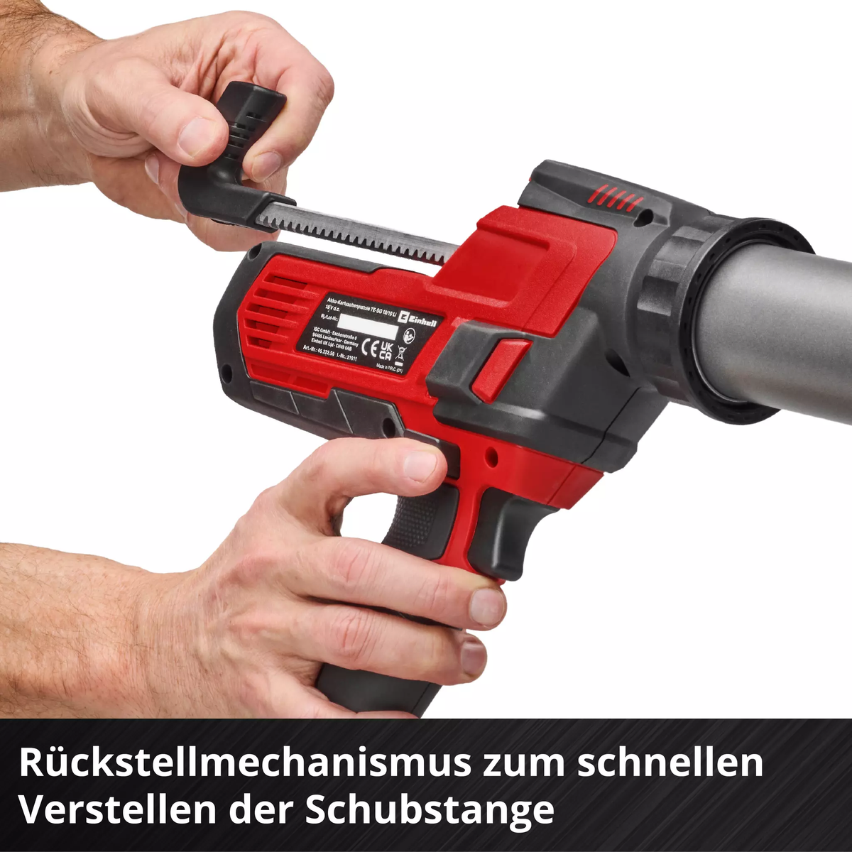 Einhell Cordless Caulking Gun 600ml TE-SG 18/600 B Li - Solo