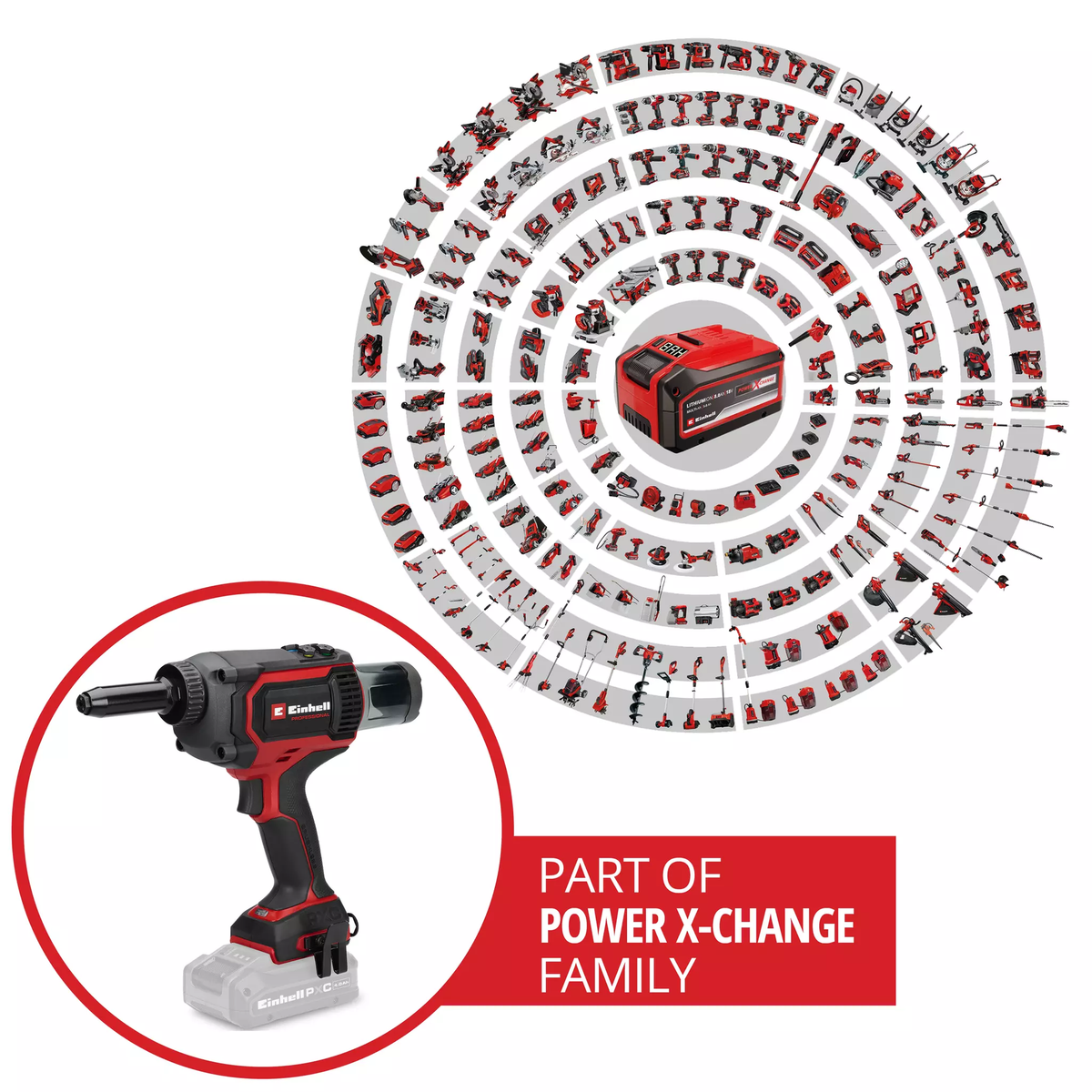 Einhell Cordless Rivet Gun TP-RG 18/30 Li BL - Solo