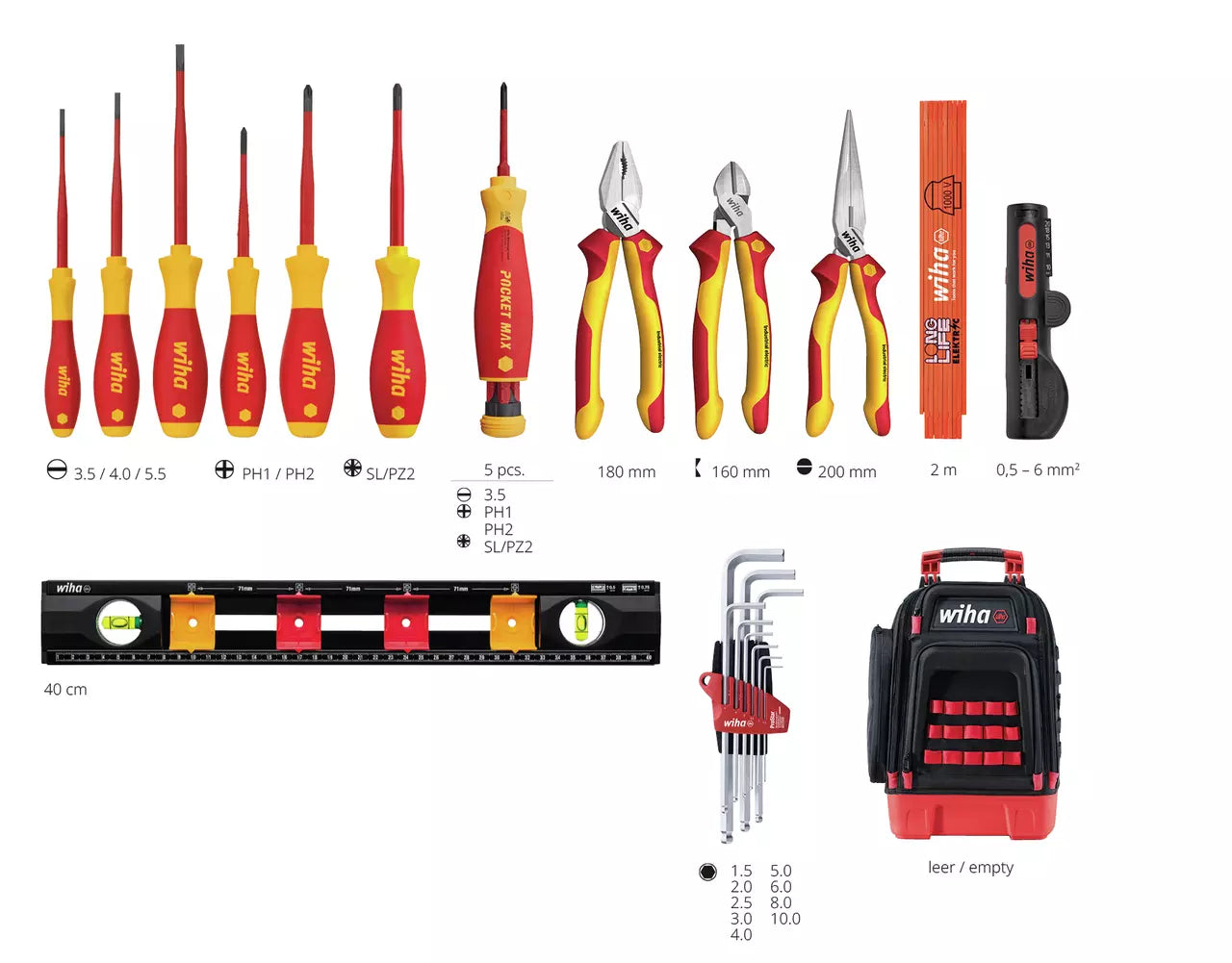 Wiha Tool backpack electric 27-pcs. 45528