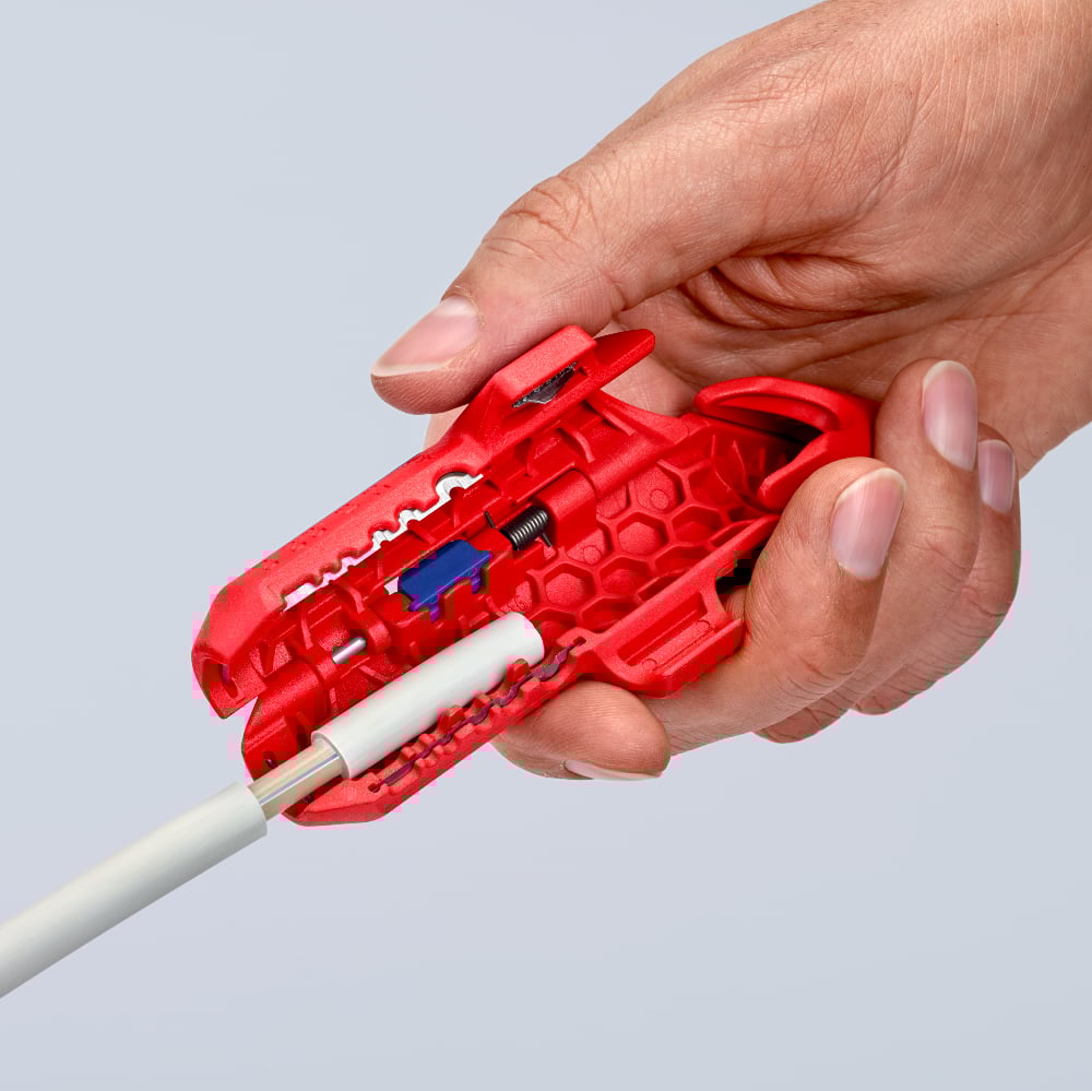 KNIPEX ErgoStrip Universal Stripping Tool For right-handers 16 95 01 SB 9 - Power Tool Services