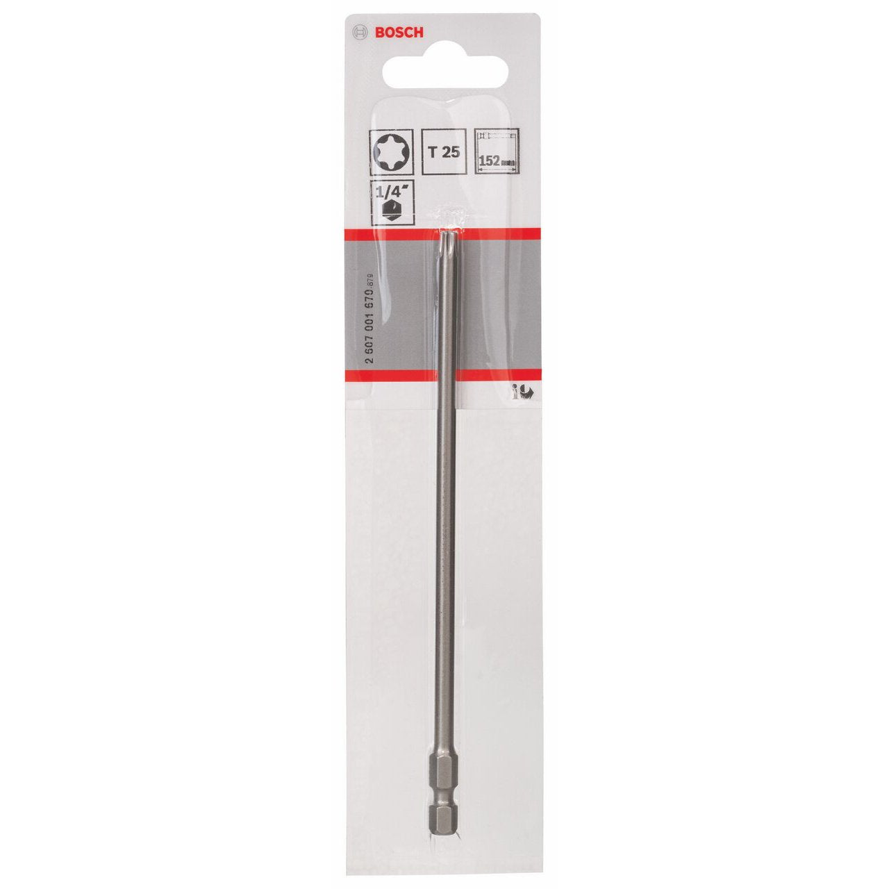 Bosch Extra Hard Screwdriver Bits 152mm