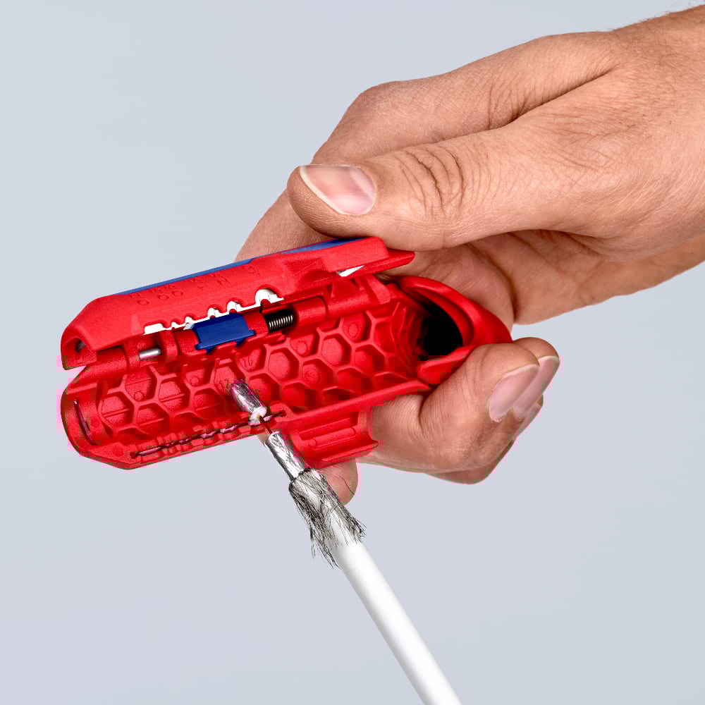 KNIPEX ErgoStrip Universal Stripping Tool For right-handers 16 95 01 SB 4 - Power Tool Services