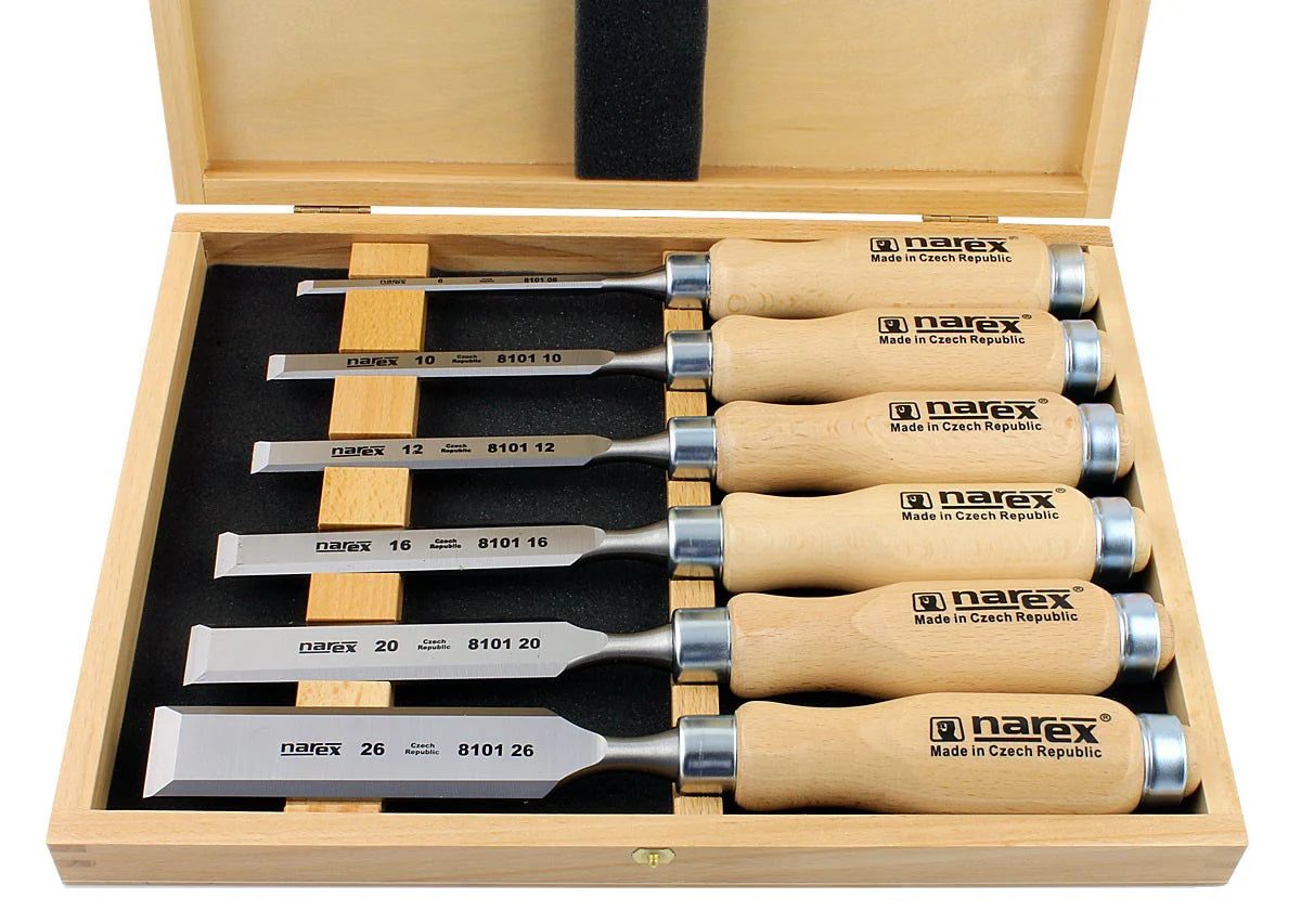 Narex Set of bevel edge chisels, WOOD LINE PROFI, 6-10-12-16-20-26 2 - Power Tool Services
