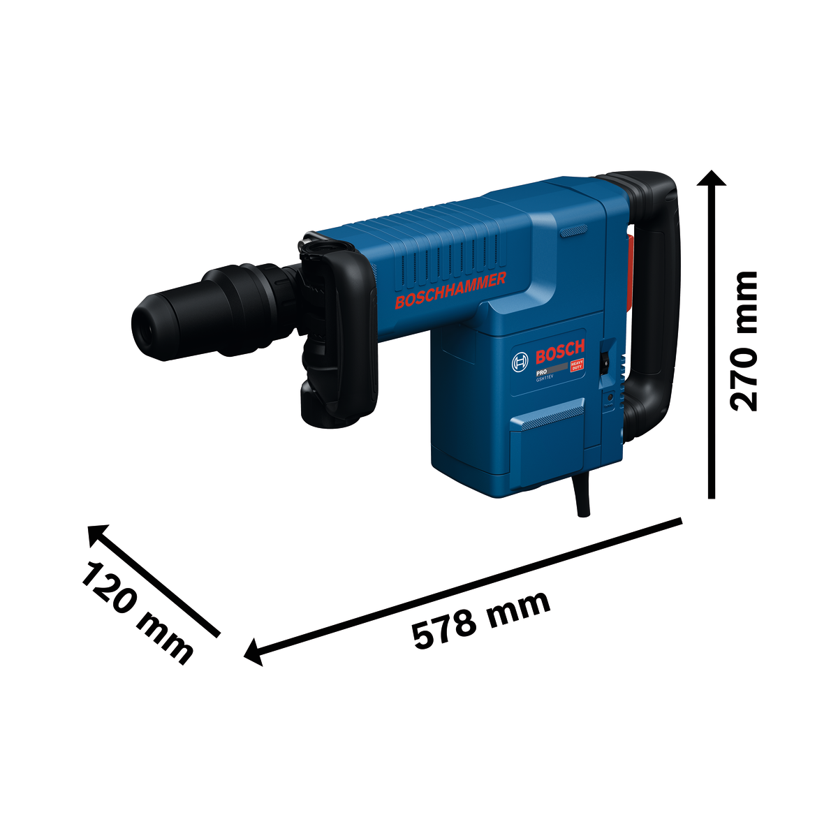 Bosch Professional Demolition Hammer with SDS max GSH11EV 06113160K0 3 - Power Tool Services