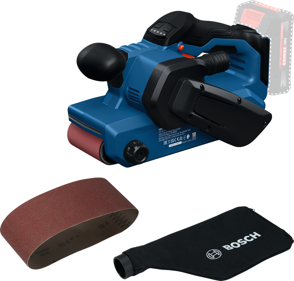 Bosch Professional Cordless Belt Sander GBS 18V-75 06012C2080 - Power Tool Services