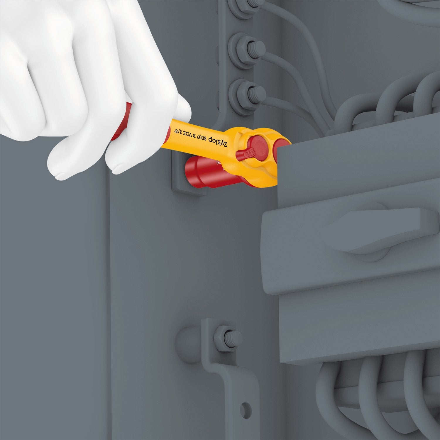 Wera 8100 SB VDE 1 Zyklop Ratchet set, insulated, switch lever, 3/8" drive, metric, 17 pieces 6 - Power Tool Services