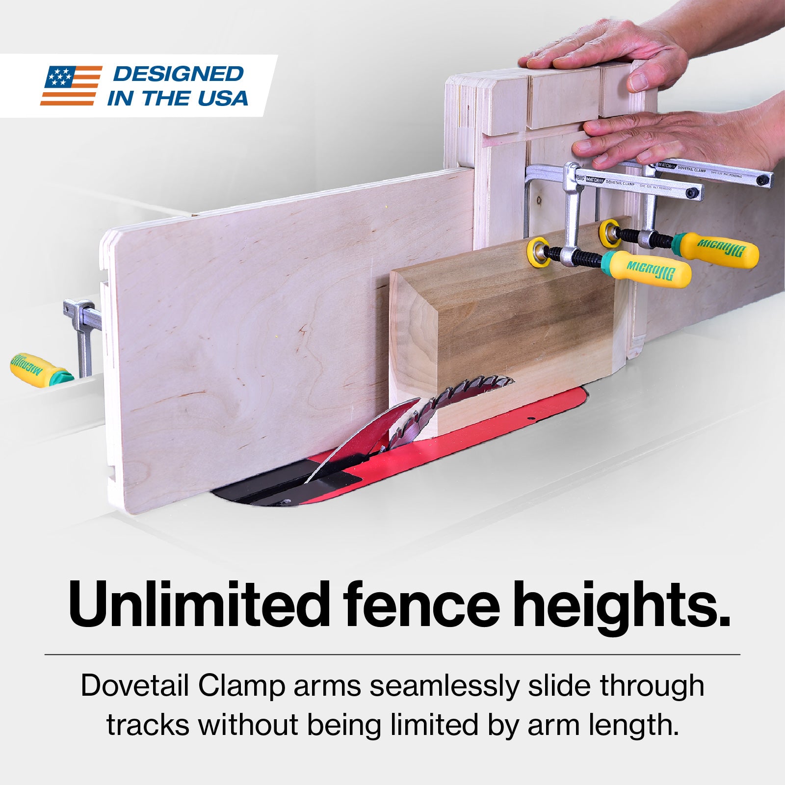 Microjig Matchfit Dovetail Clamps (2-Pack) DVC-538K2