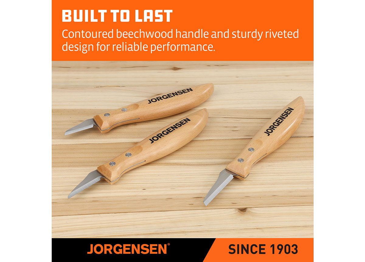 Jorgensen 3pc Whittling Knife Set 4 - Power Tool Services
