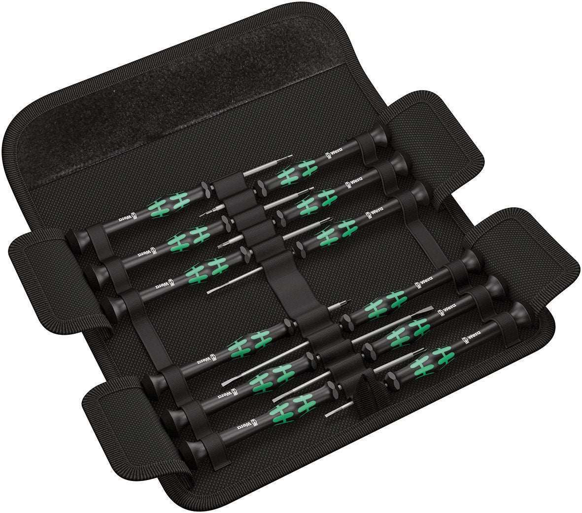 Wera Kraftform Micro 12 Universal 1 screwdriver set for electronic applications, 12 pieces