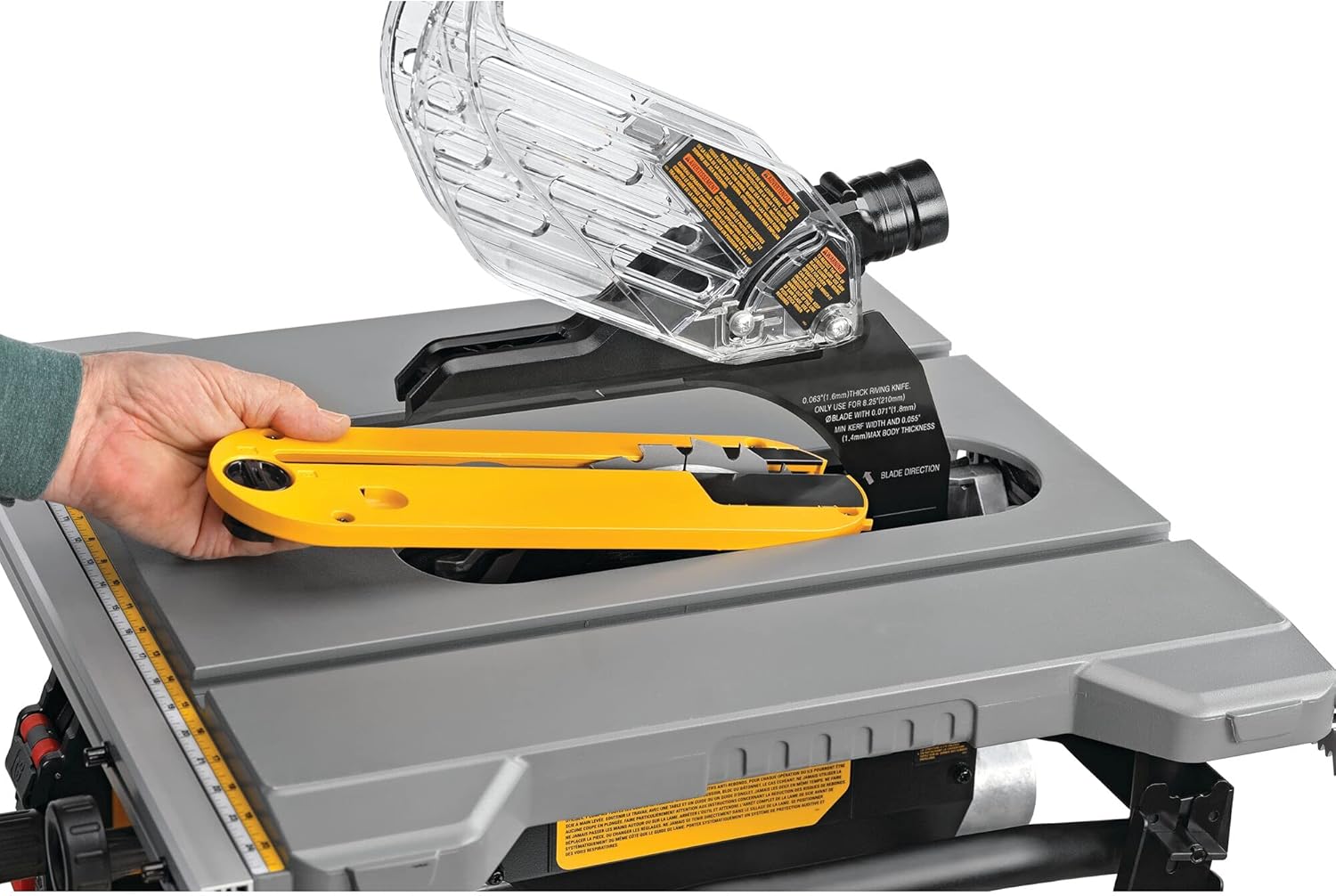 Dewalt Compact Table Saw 210mm DWE7485RS-QS 5 - Power Tool Services