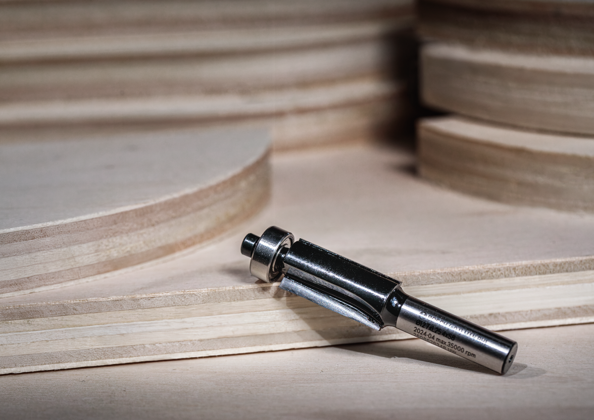 Bosch PRO Router Bit Bottom Bearing Flush Trim, Ø 1/4″ x L 21/32″, Shank 1/4″ 2608628635 4 - Power Tool Services