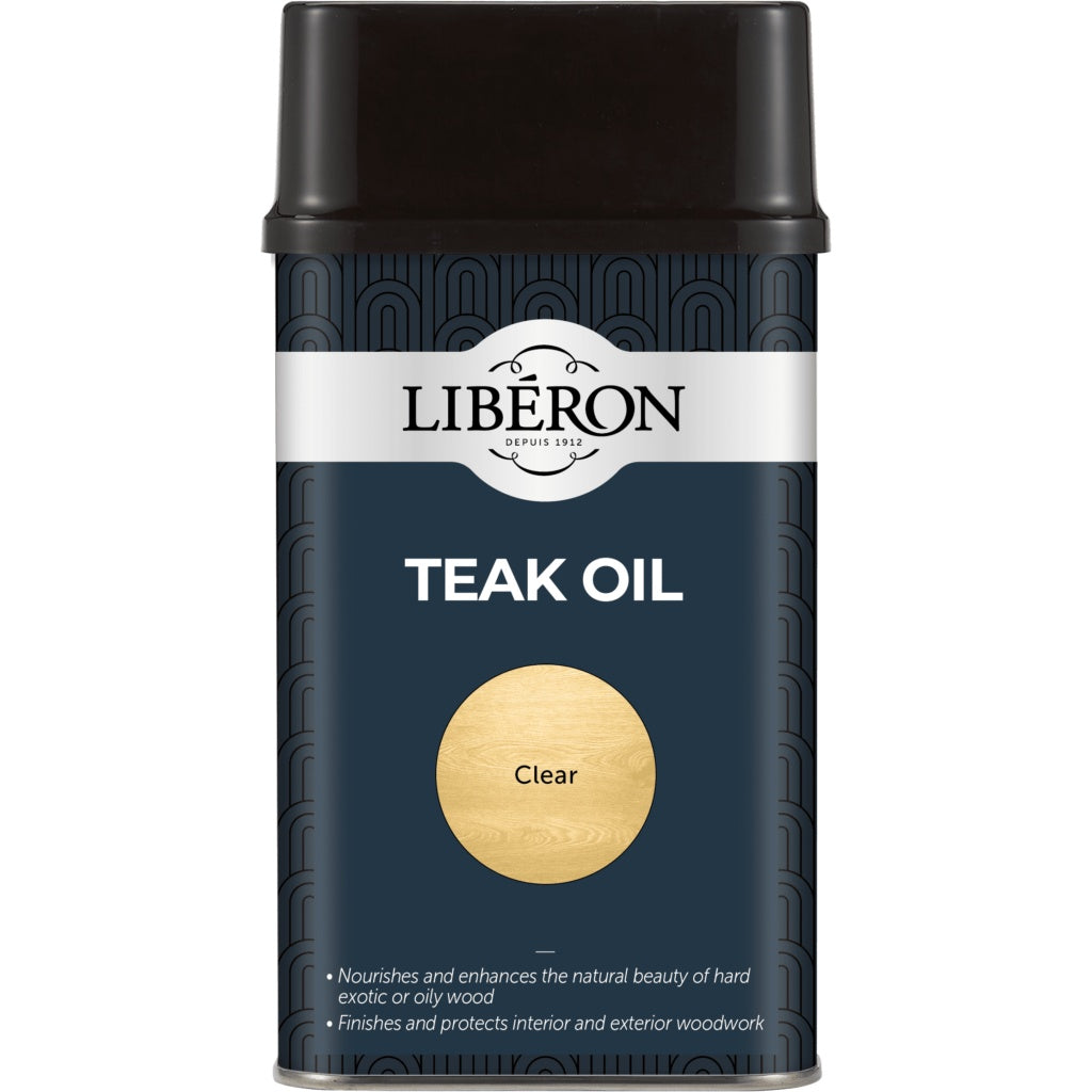 Liberon Teak Oil (For All Oily Woods) ( Select Size ) 1 - Power Tool Services