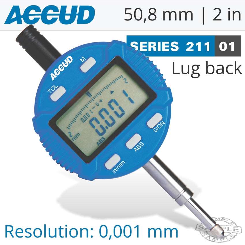 ACCUD | Digital Indicator Lug Back 50.8Mm | 211-050-01 Power Tool Services