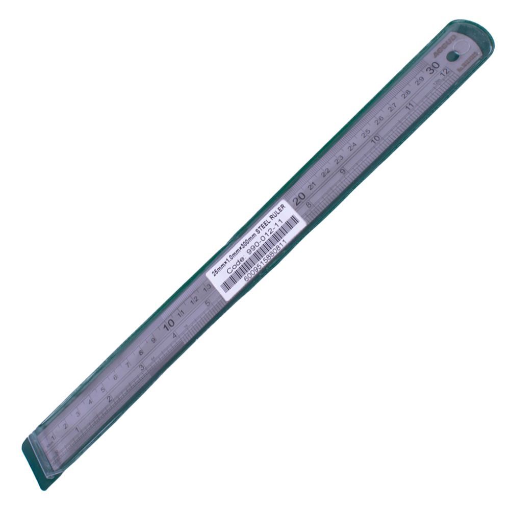 ACCUD | Stainless Steel Ruler 300Mm | 990-012-11 Power Tool Services