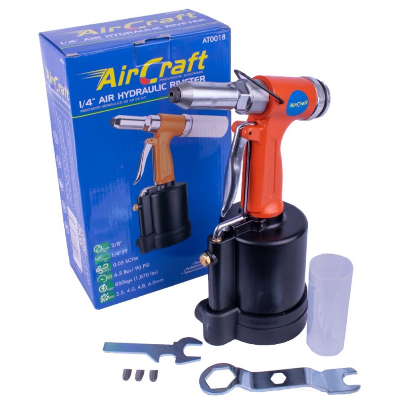 AirCraft Air Hydraulic Riveter 1/4' Professional Power Tool Services